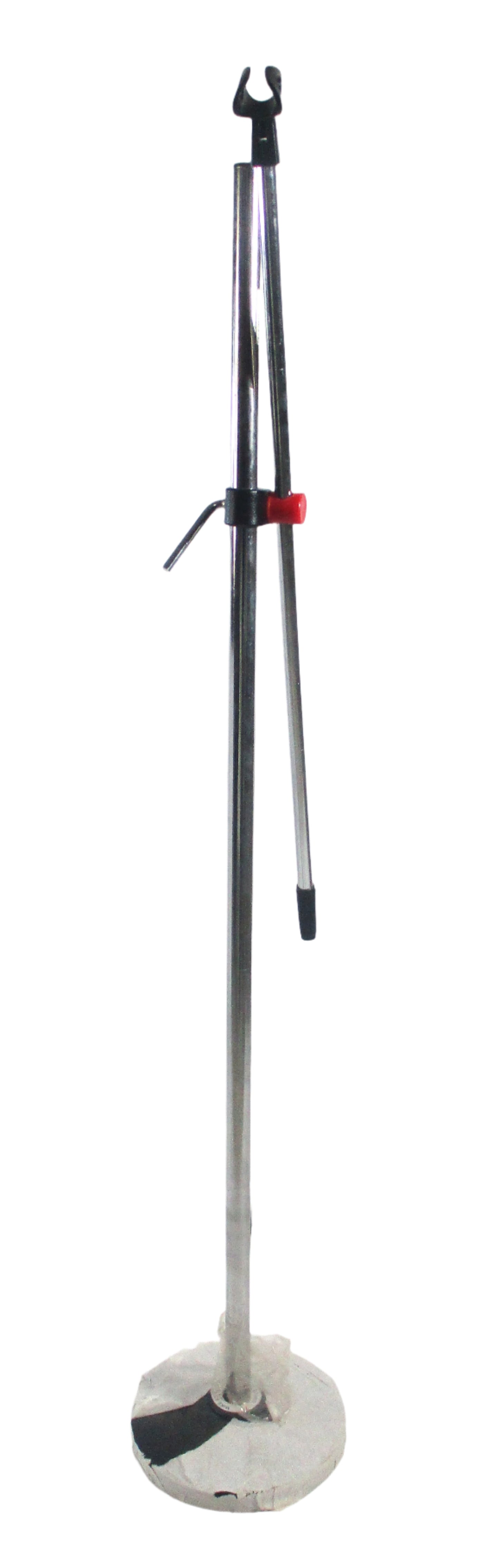Round Base Mic Stand Silver