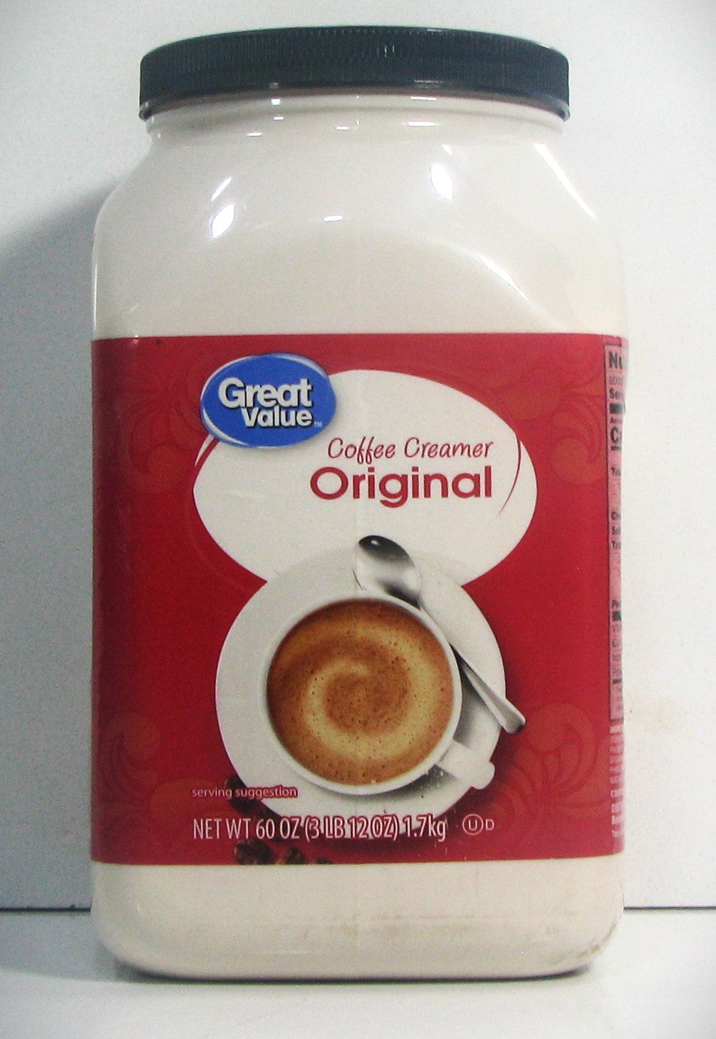 Great Value Coffee Creamer 1.7G