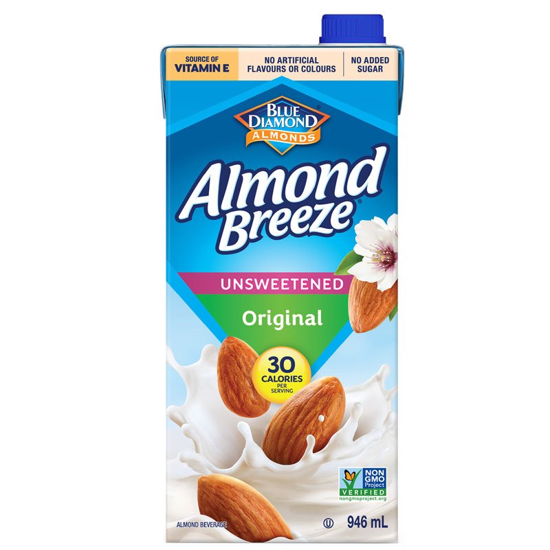 Blue Diamond Unsweetened Almond Breeze Drink 946Ml