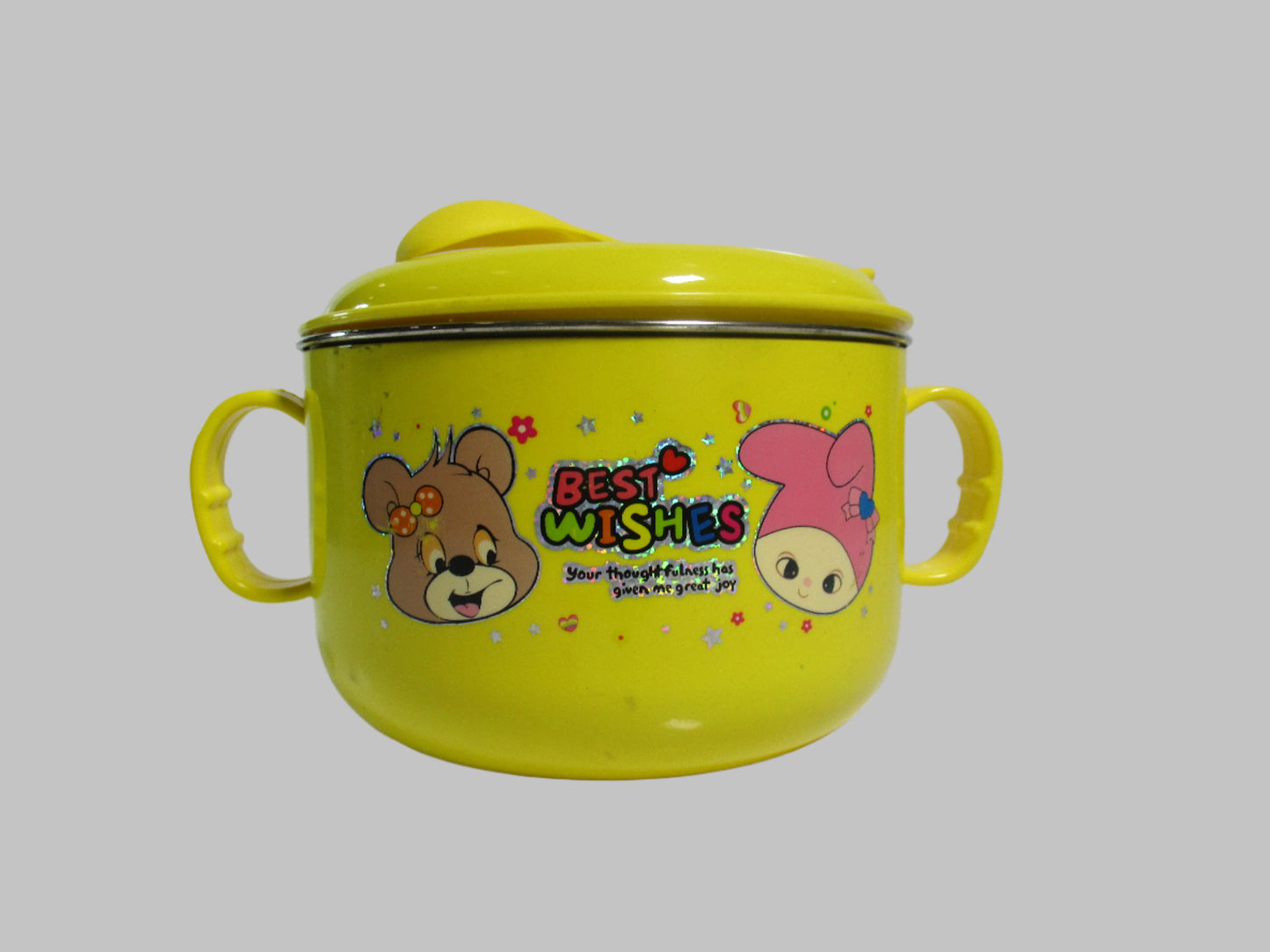 Best Wishes Baby Plate Wit Lid