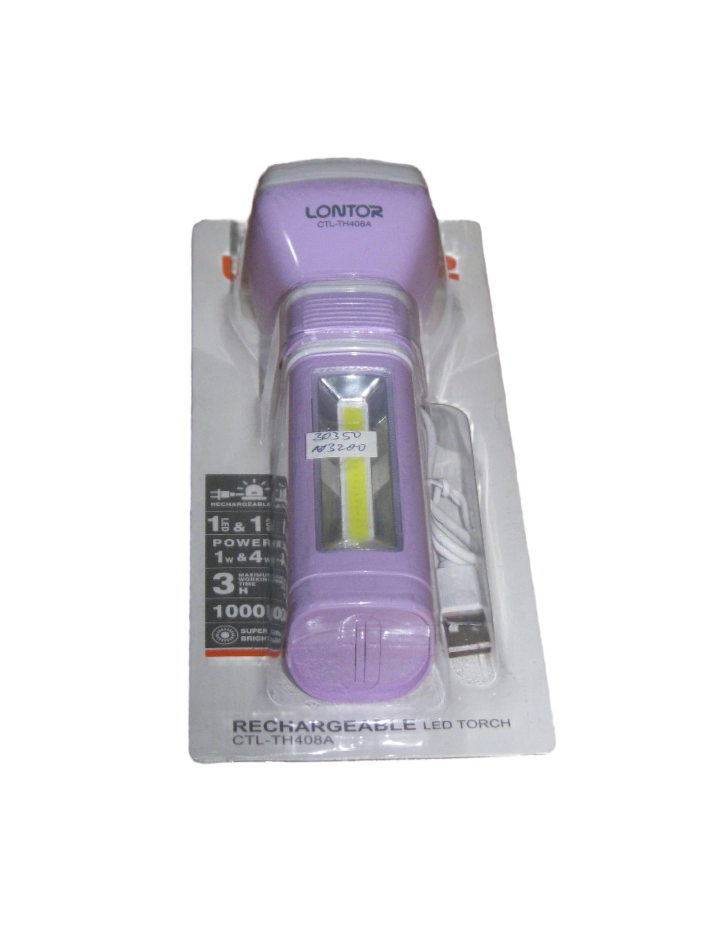 Lontor Rechargeable Led Torch CTL-TH408A