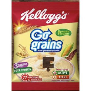 Kelloggs Go Grains Cereal - Banana Flavour (500G)