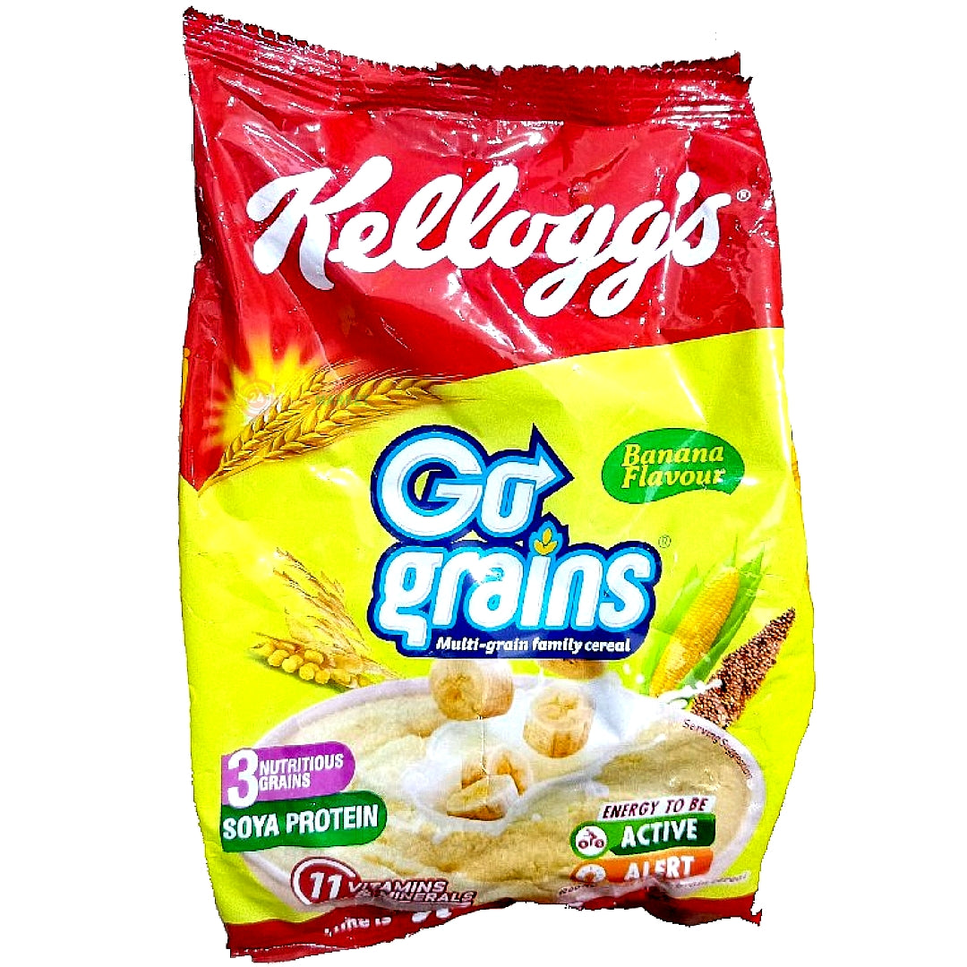 Kelloggs Go Grains Cereal - Banana Flavour (450G)