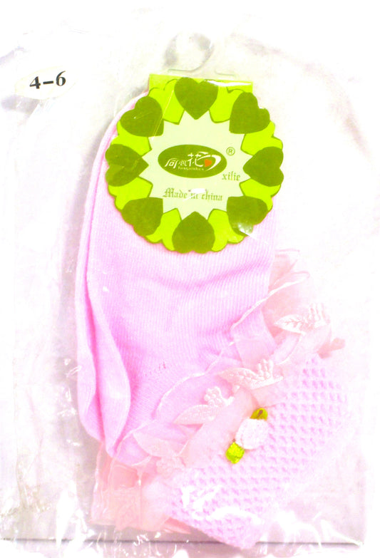 Lace Girl Pink Socks