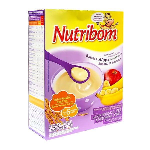 Nutribom Infant Cereal - Banana and Apple (350G)