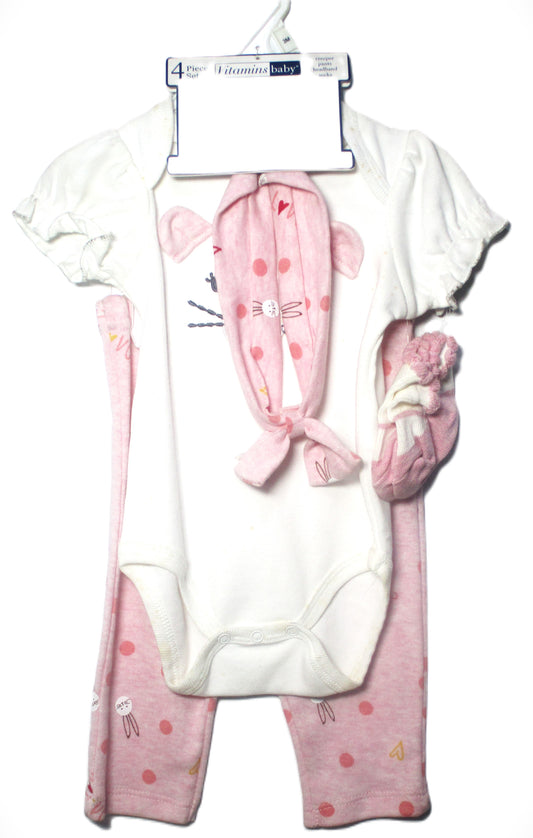 Vitamins Baby Girl Wear 4Pcs