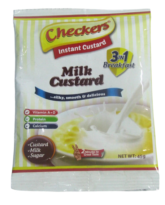 Checkers 3 In 1 Milk Custard 45