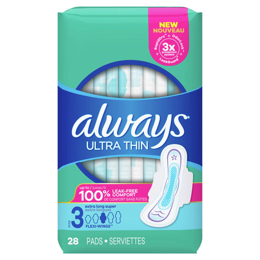 Always Ultra Thin Long Pad28Pcs
