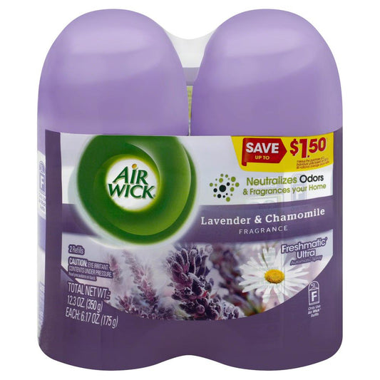 Airwick Freshmatic Twin Pack Lavender Refil 250Ml