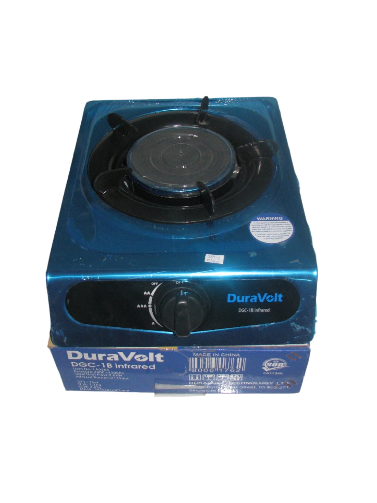 Duravolt Gas Cooker Dgc-1B