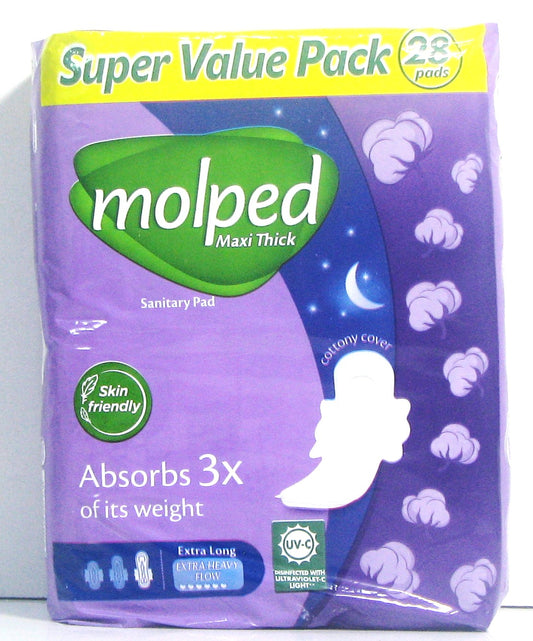 Molped Extra Long San. Pad 28Pc
