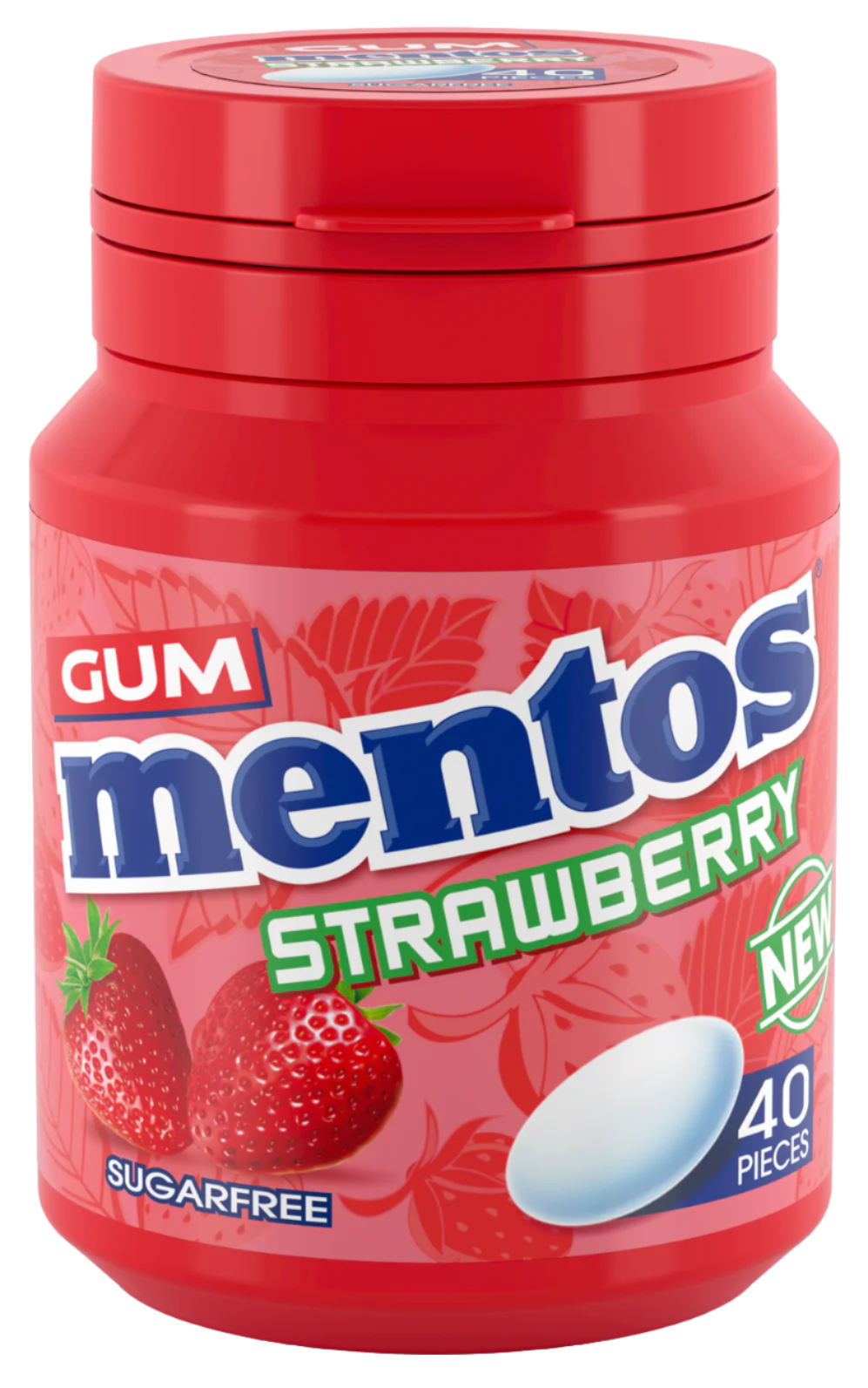 Mentos S/Berry Gum 40Pcs