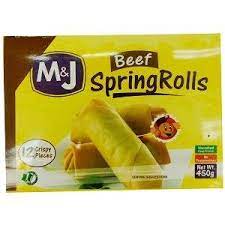 M&J Beef Springrolls 450G