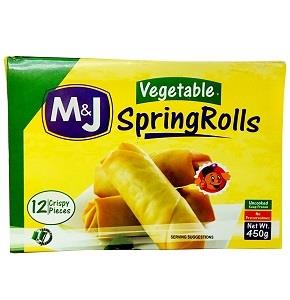 M&J Vegetable Springrolls 450G