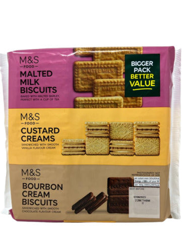 M&S Food 3In1 Biscuit 500G