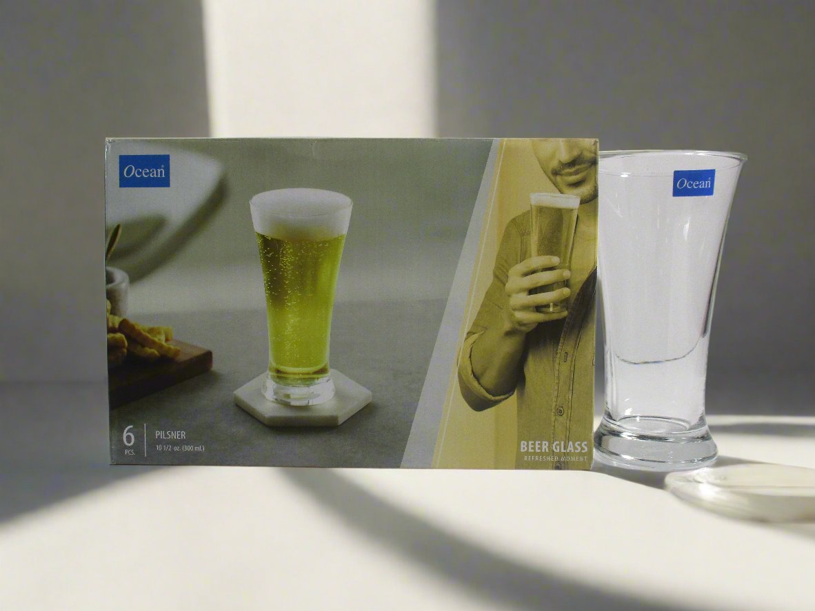Ocean Pilsner Beer Glass 6Pcs