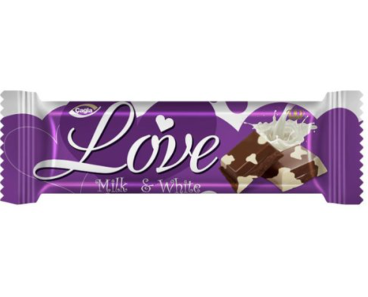 Cagla Love Milk And White Candy 80G