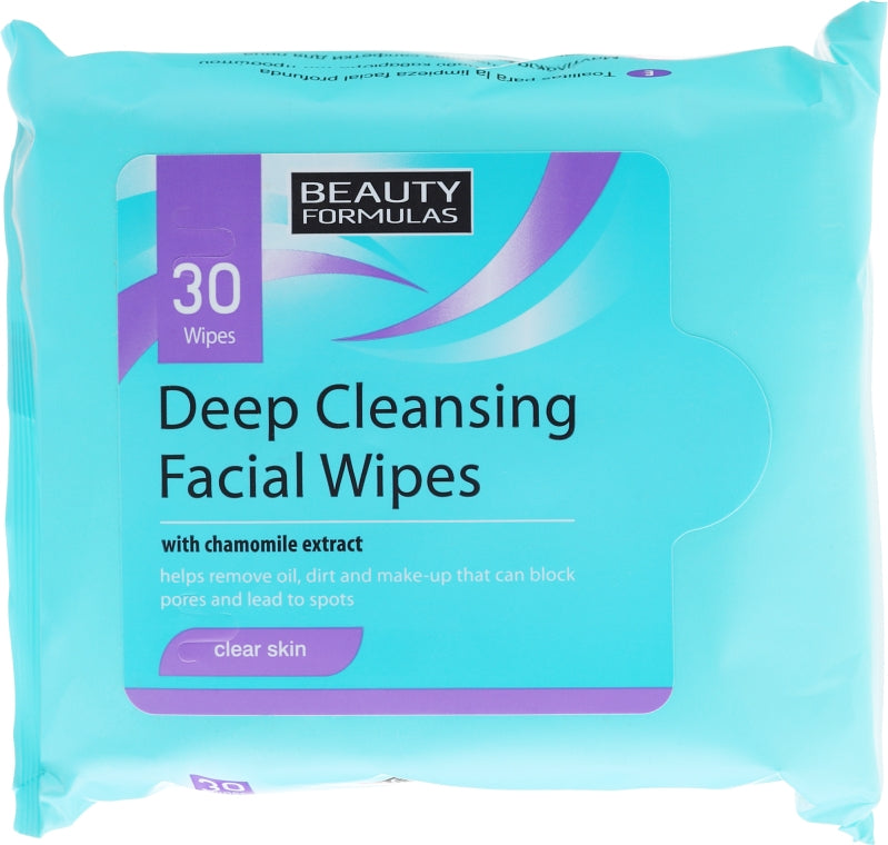 Beauty Formula Deep Facial Wipes 30Pcs