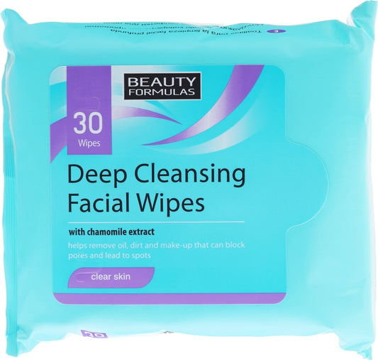 Beauty Formula Deep Facial Wipes 30Pcs