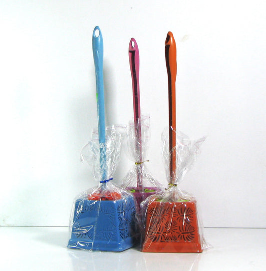 Colored Flower Toilet Brush B/S