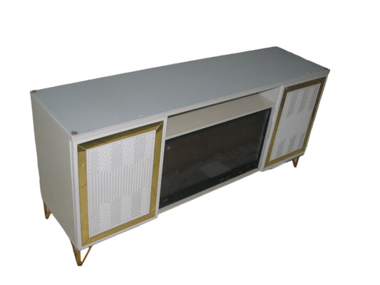 Tv Stand Electric Fireplace 3D